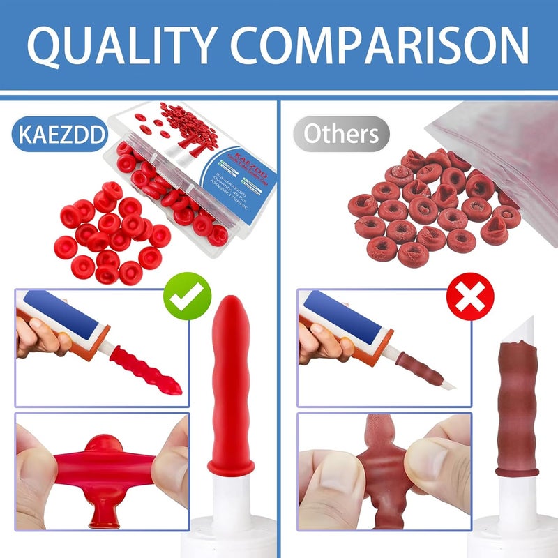 KAEZDD 40 Pcs Caulk Tube Sealer Caps, Caulking Gun Tip Caps, Caulking Tool Accessory, Caulk Sealer Saver for Open Caulking Tube Sealing and Preserving, with Storage Box for Easy Storage - Image 3